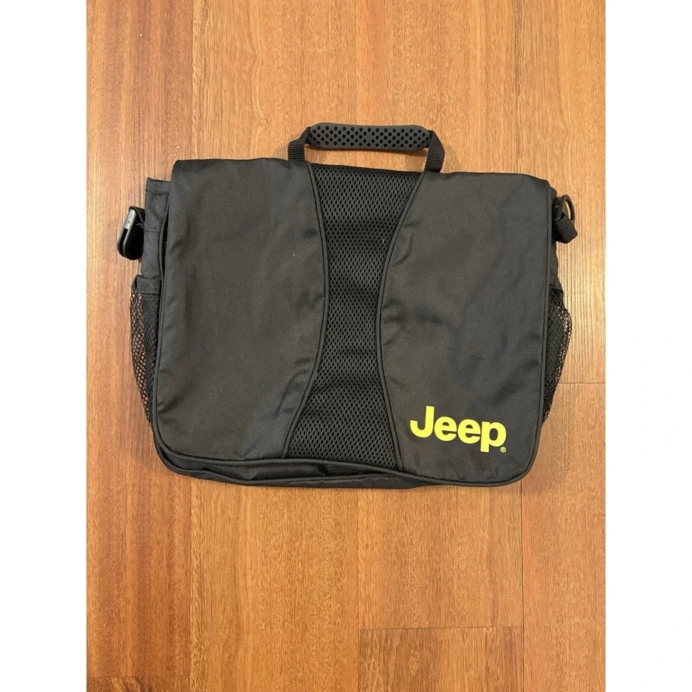 Jeep Stroller Bag Messenger Organizer W/shoulder Strap Black & Mesh